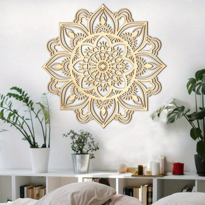 Boho Ethnic Decor for Living Room 1pc Moroccan Indian Mandala Metal Wall Art