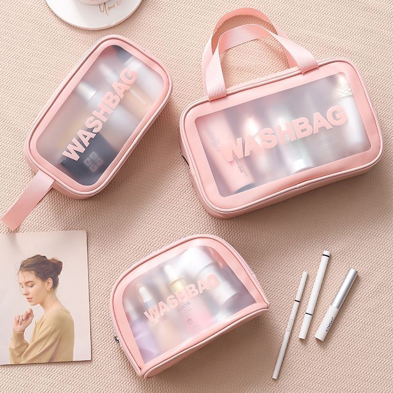 Transparent PVC Storage Bags Travel Organizer Makeup Bag Cosmetic Case Toiletry
