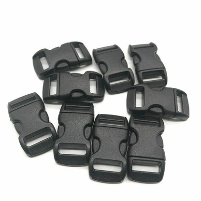10Pcs Side Release Buckle Curved Paracord Dog Collar Strap Webbing Outdoor Camp