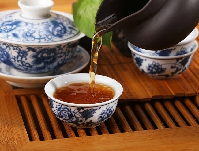 1000g China Anhua Black Tea Handmade Organic Health Dark Tea Gold Fu Brick Tea