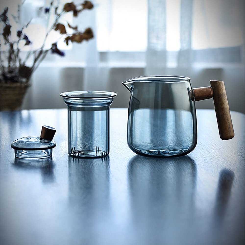450ml Teapot Filter Tea Water Separation Kettle Heat Resistant Kung Fu Tea Set