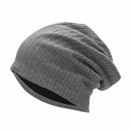 Beanie Cap Thermal Elastic Knitted Cotton Warm Hat Autumn Spring Outdoor Sports