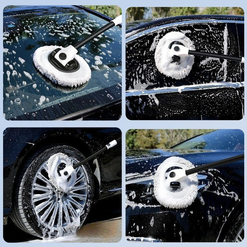 Car wash mop retractable bending rod car anti-injury car cleaning tool -03