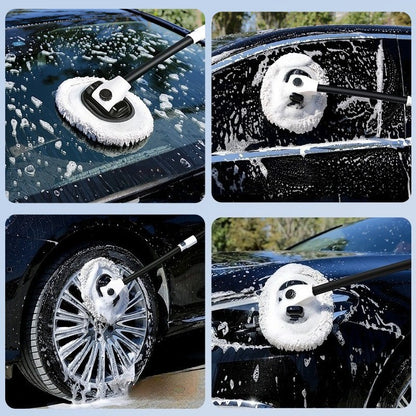 Car wash mop retractable bending rod car anti-injury car cleaning tool -03