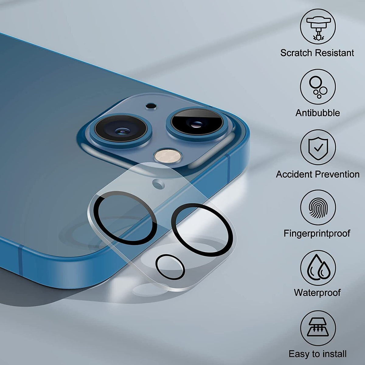 For iPhone 14 Plus Pro Max 13 12 11 Tempered Glass Camera Lens Protector Cover