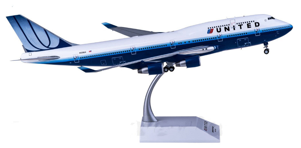 1:200 35CM JC Wings UNITED BOEING 747-400 Passenger Plane Diecast Aircraft Model