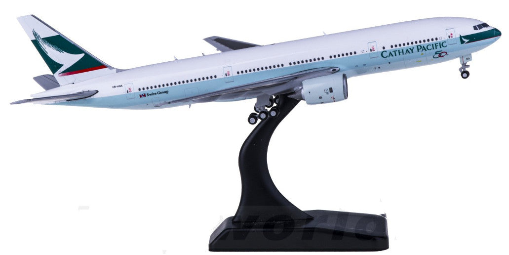 1:400 Kai Tak Wings Cathay Pacific B777-200 Passenger Airplane Diecast Model