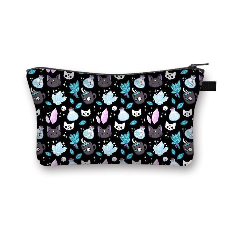 Cosmetic Bag Cartoon Toiletries Purse Small Clutch Makeup Handbag 13*15*21CM 1PC