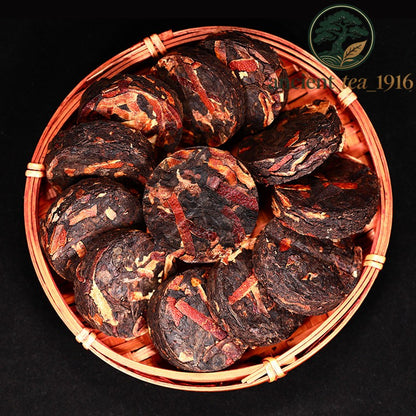 50g Small Tea Cake Chenpi Pu'er Tea Cake Yunnan Ripe Tea Pu'er Tea