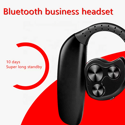 Bluetooth 5.0 Earpiece Wireless Headset Noise Cancelling Driving Trucker Earbud