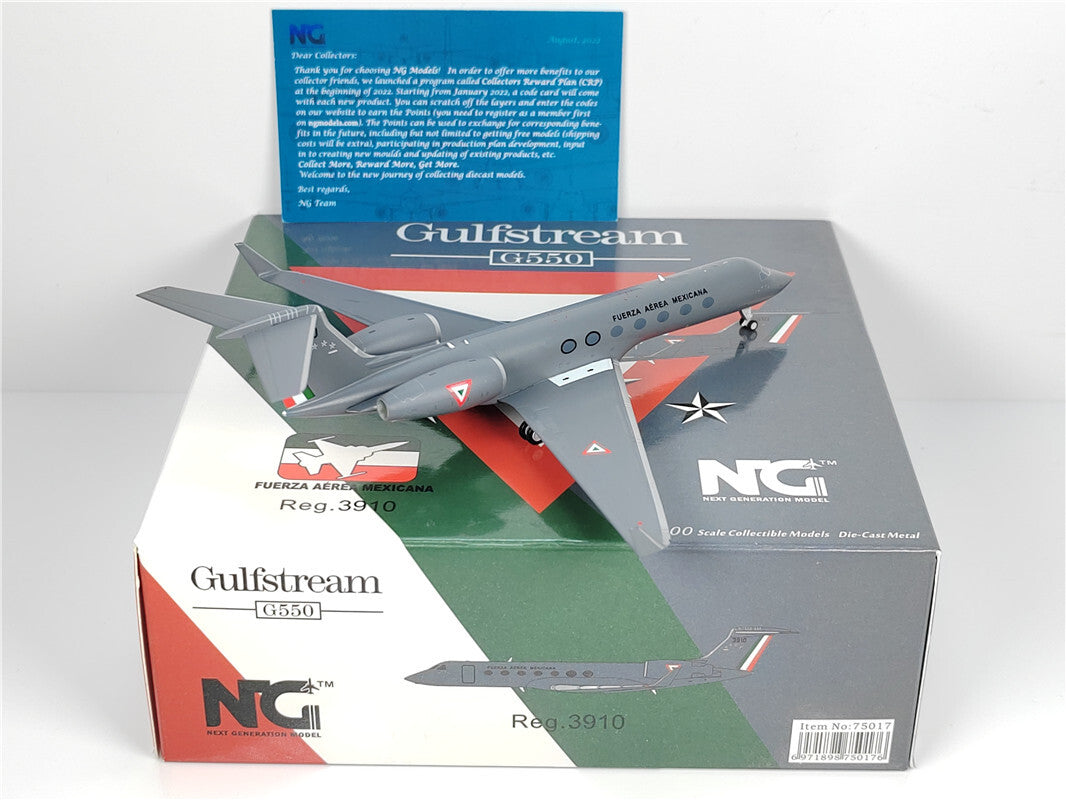 1:200 NG Model Mexican air force Gulfstream G550 Airplane Diecast Aircraft Model