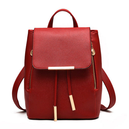 New Women's PU Leather Satchel Shoulder Backpack School Rucksack Bags Travel