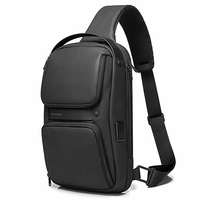 Charging Port Water Resistant Chest Pack Sling Bag Crossbody Backpack Business