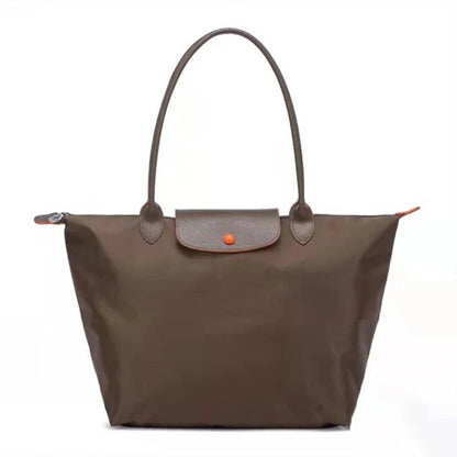 New Fashion High Capacity Embroidered Nylon Shoulder Bag Shopping Bag