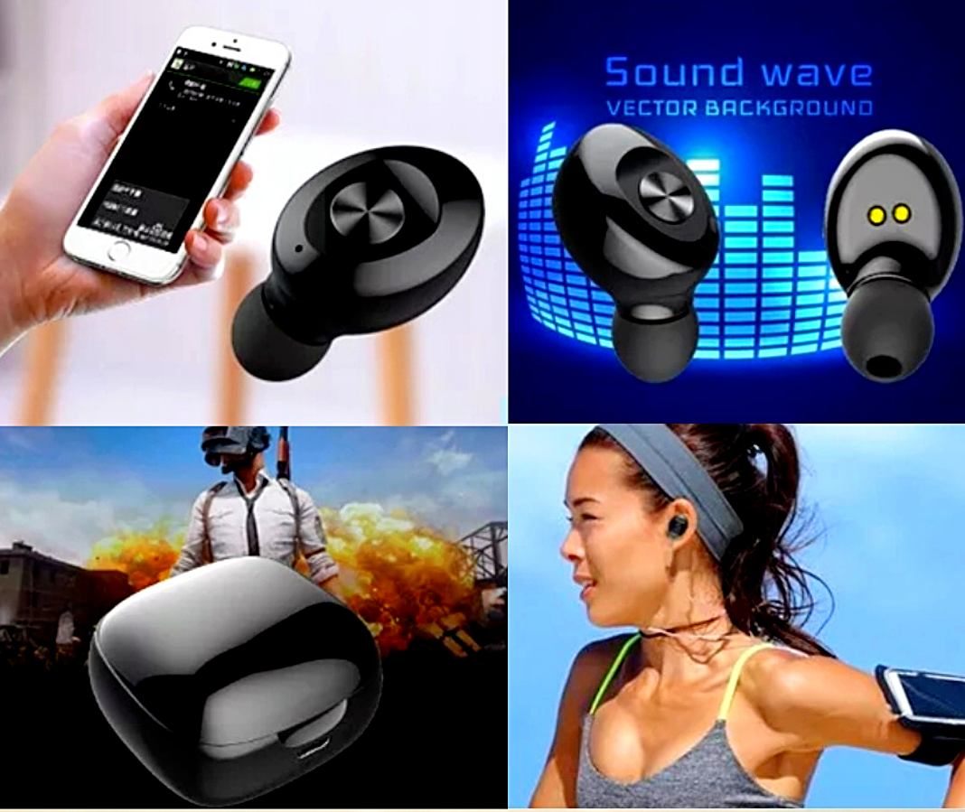 Mini Bluetooth 5.0 Wireless Headset TWS Earphones Stereo Headphones Earbuds