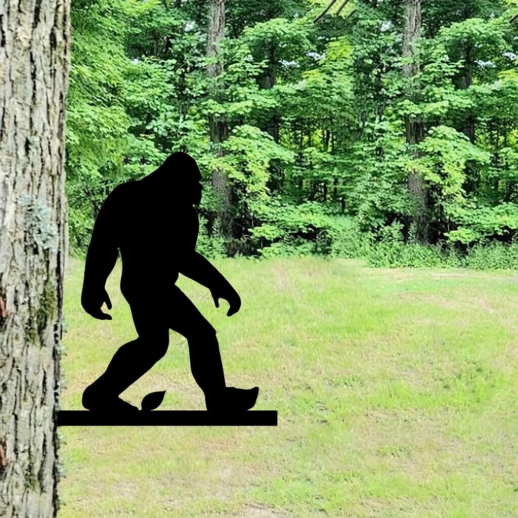 Garden with this Iron Silhouette Gorilla Branch Insert Wall Art