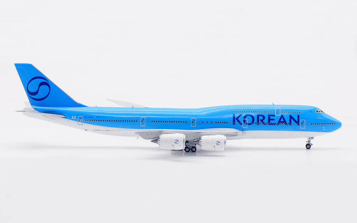 1:400 HX Model KOREAN AIR BOEING B747-8 Aircraft Airplane Diecast Plane Model