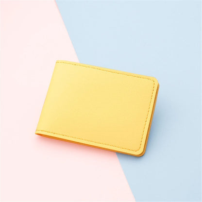 Card Holder Synthetic Leather Organizer Bag 10.8*7.7*1 CM Case White/Yellow/Red