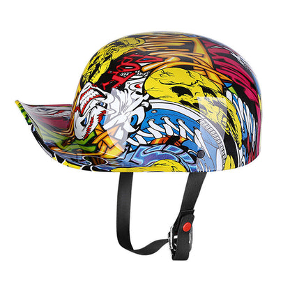 Motorcycle Vintage Helmet Baseball Cruiser Cap Chopper Helmet Half Scooter Gift