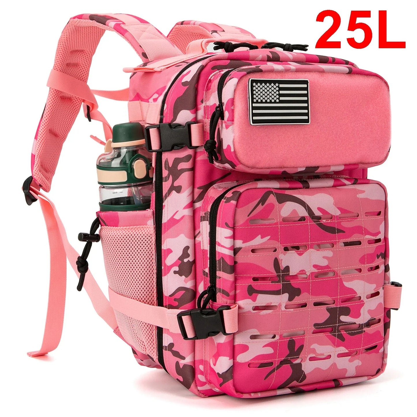 Military Tactical Backpack Women/men Daypack School Bag Rucksack Cup Holder