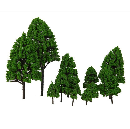 Mixed Model Tree 12Pcs Train Diorama Scenic DIY Crafts Wargames Scenery 2.5-16cm