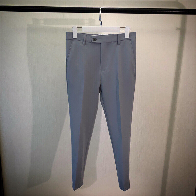 Business Pants Mens Dress Suit Ankle Length Man Office Trousers Men Clothes