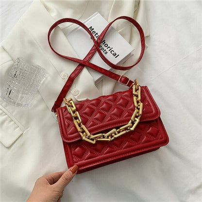 Summer Chain Bags Korean Fashion One-shoulder Small Square Messenger Bags Female