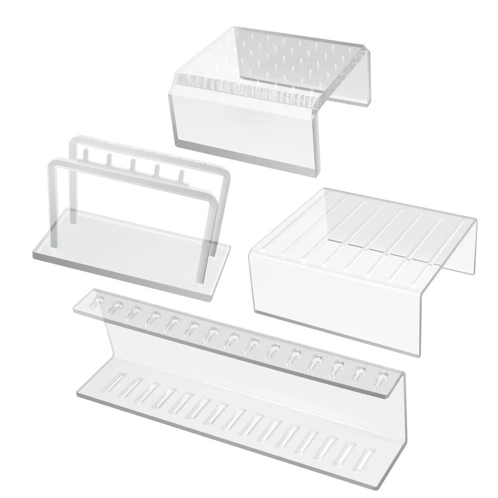 Jewelry Display Board Clear Acrylic Earrings Nose Tongue Studs Organizer Holders