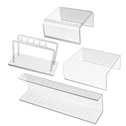 Jewelry Display Board Clear Acrylic Earrings Nose Tongue Studs Organizer Holders