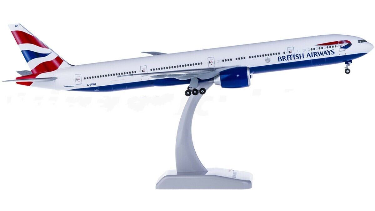 1:200 37CM Hogan BRITISH AIRWAYS BOEING 777-300ER Airplane ABS Plastic Model