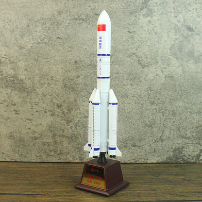 1:300 25CM China Long March CZ-5 Carrier Rocket Diecast Aerospace Model