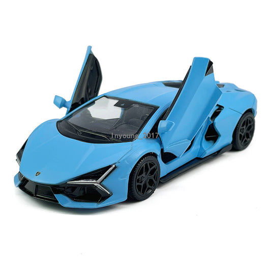1/36 Lamborghini Revuelto Model Car Diecast Toy Vehicle Toys for Boys Kids Blue