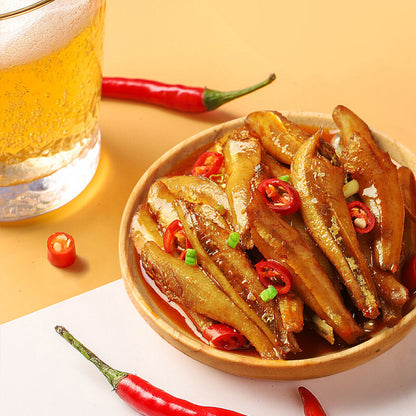 Spicy Fish Chinese Snack, 10g * 23 Bags劲仔小鱼干20包香辣小鱼仔