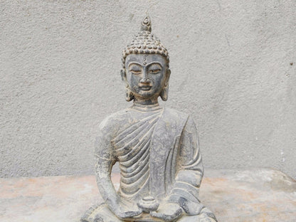 6.4" Tibet Buddhism Fane Joss Bronze Sakyamuni Shakyamuni Amitabha Buddha Statue
