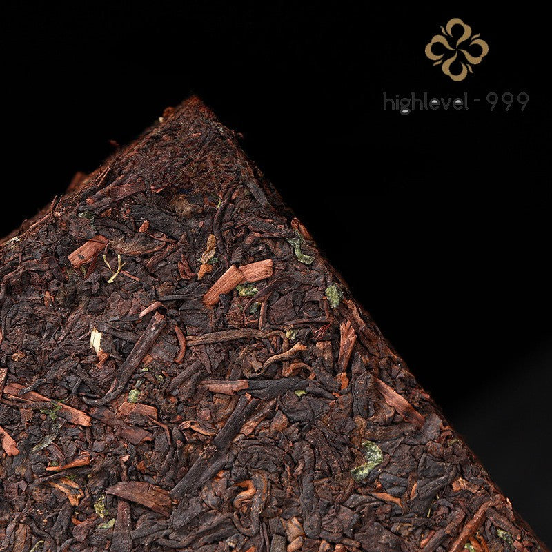 250g Ripe Pu'er Tea Brick Yunnan Glutinous Rice Aroma Aged Compressed Old Tea