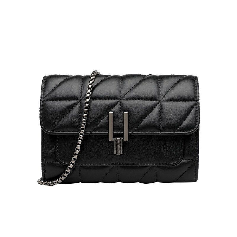 Luxury Synthetic Leather Chain Crossbody Handbag Shoulder Purse Small Square Bag