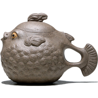Traditional Handmade Tea Pot Artware True Yixing Zisha Old Qing Duan Clay Marked