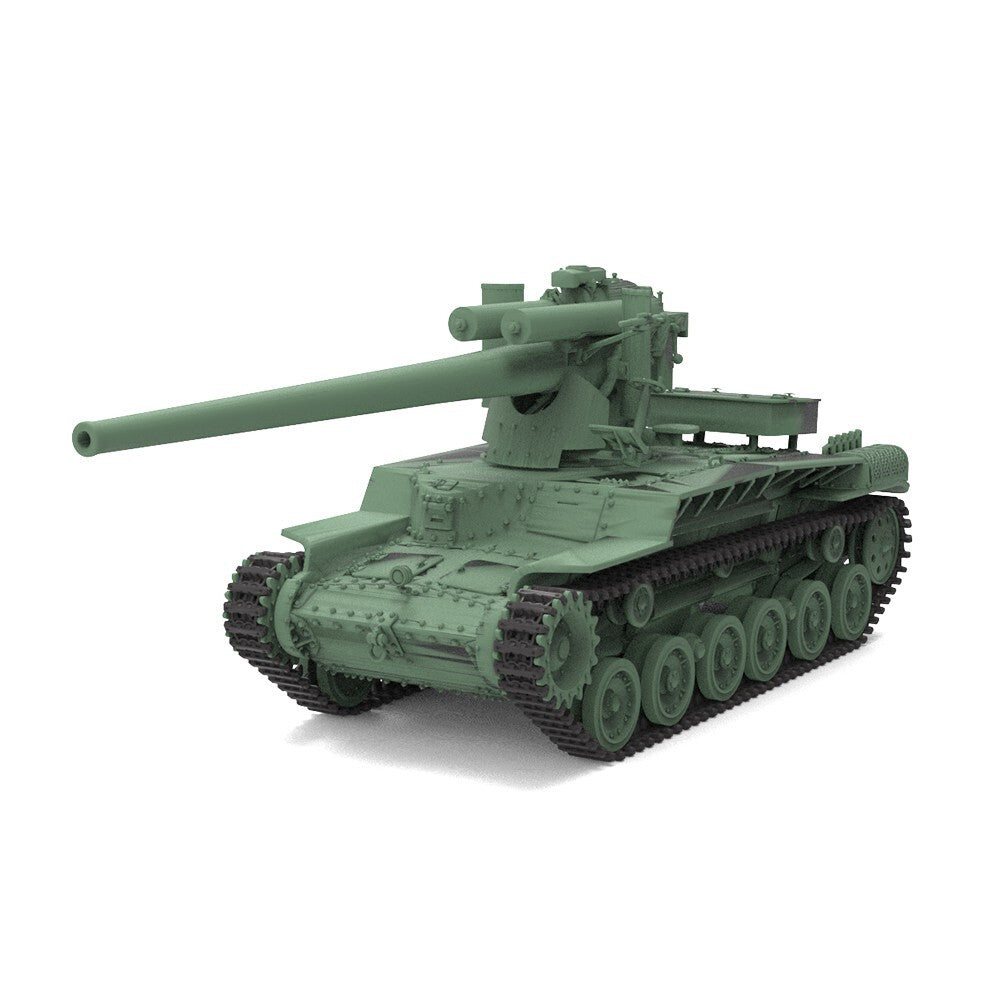 SS72822 1/72 25mm Military Model Kit Japan Type 97 Chi-Ha Long 12cm Gun Tank