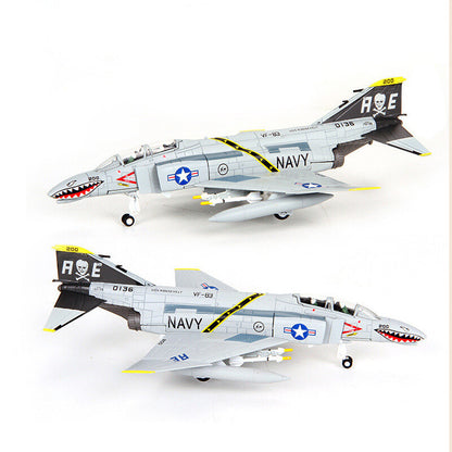 1:100 American F-4C Ghost Attack Aircraft Alloy Fighter Model Aircraft Ornaments
