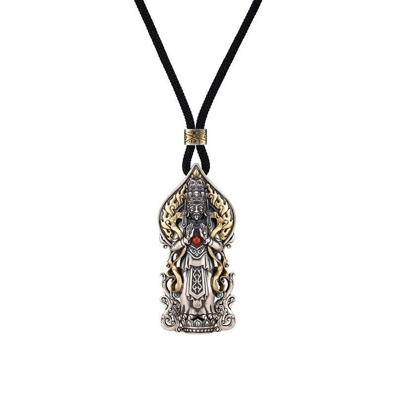 Handmade Pendant Necklace Unisex Jewelry Karma Amulet Spiritual Rebirth Symbol