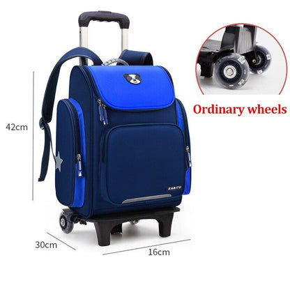 Student School Bag Backpack Bag School Backpack Wheeled Bag Trolley Wheels