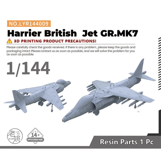 Yao's Studio LYR144009 1/144 Military Model Kit British Harrier Jet GR.MK7