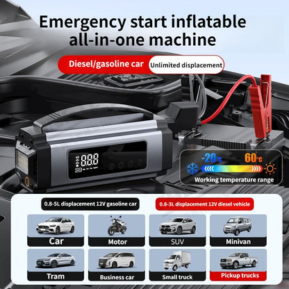 Car tire wireless inflator emergency start power all-in-one machine -03