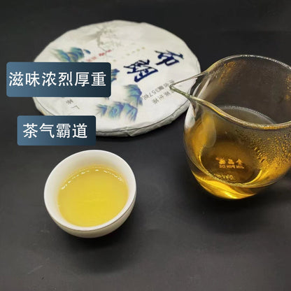 357g Raw Pu'er Cake 2023 Early Spring Bulang Mountain Yunnan China
