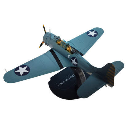 WWII 1:72 SBD Dauntless Dive Bomber Model Alloy Aircraft Simulation Ornaments