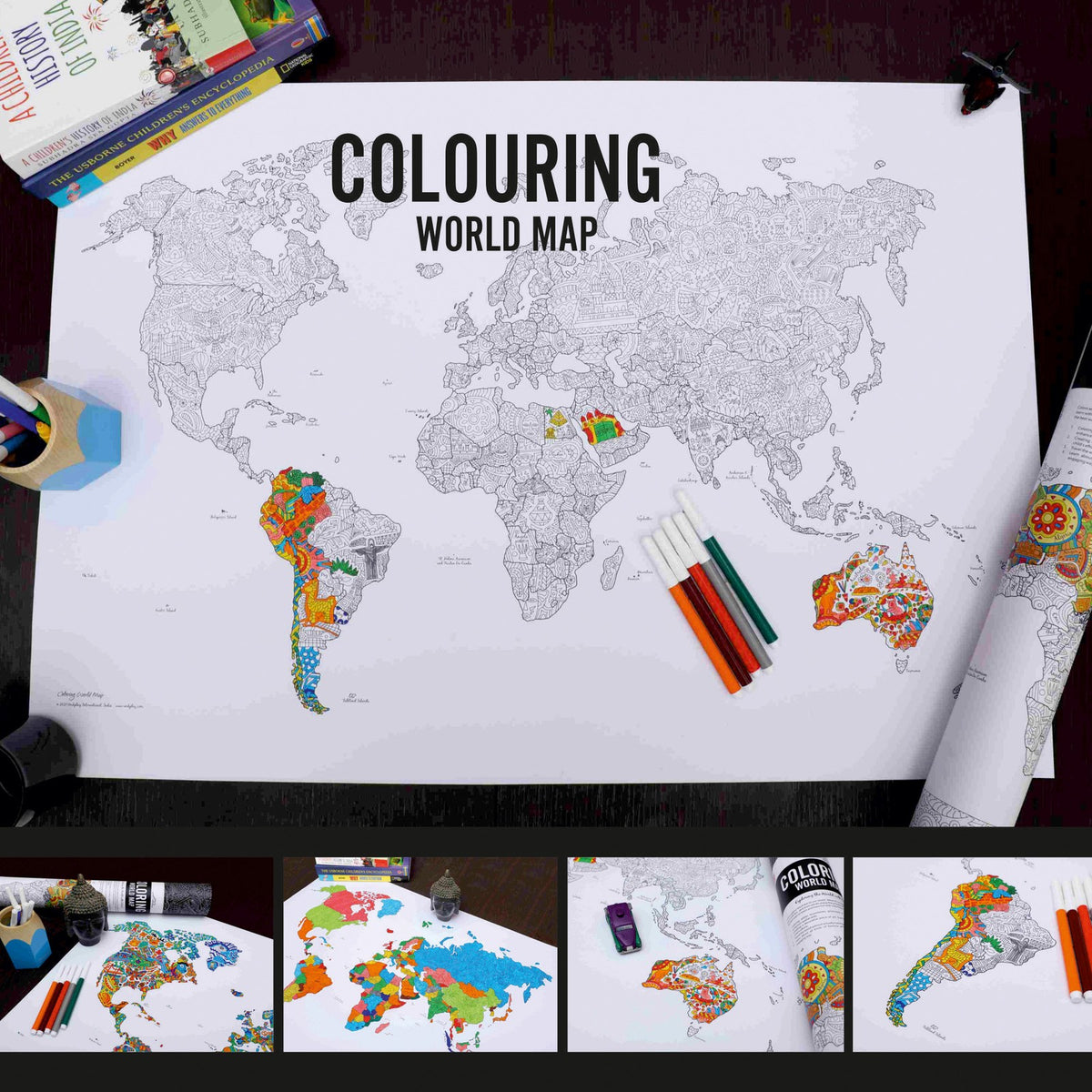 Coloring Poster- World Map