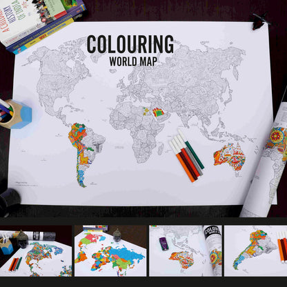 Coloring Poster- World Map