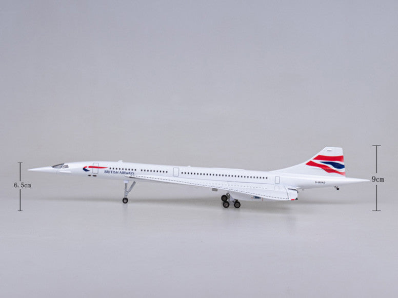 1:125 50CM BRITISH AIRWAYS Concorde Airplane Landing gear Resin Aircraft Model