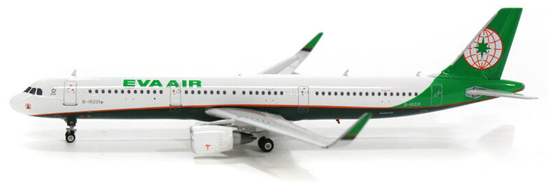 Phoenix EVA Air Taiwan new paint for Airbus A321 B-16221 1:400 Aircraft Model