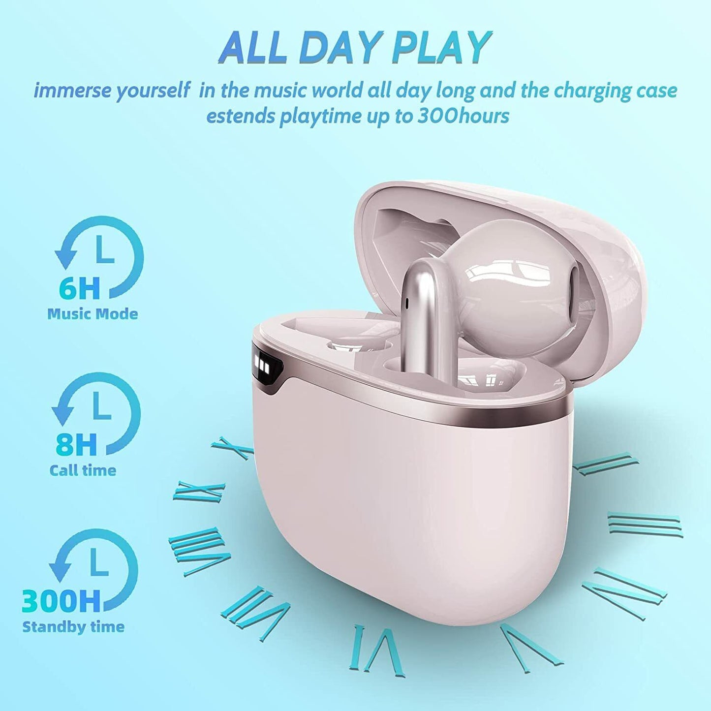 Bluetooth 5.0 Headset TWS Wireless Earphones Earbuds Stereo Headphones Sport
